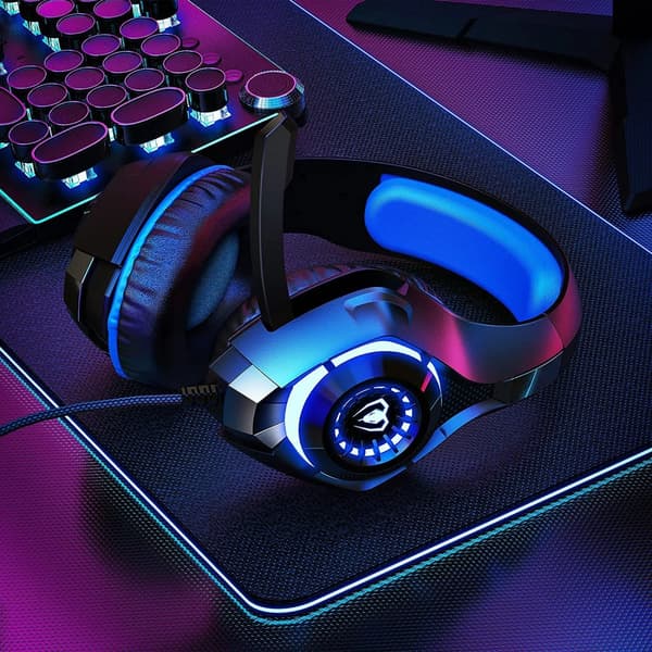 Hovedtelefoner med mikrofon til PS4 PS5 PC Xbox Series Deep Gaming Headset