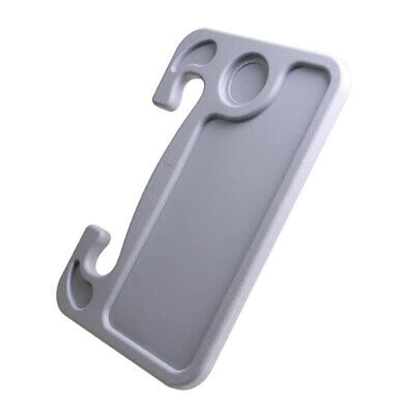 Ergonomisk rattbord, multifunksjonelt biltilbehør for raske snacks, måltider og arbeid på farten (grå)