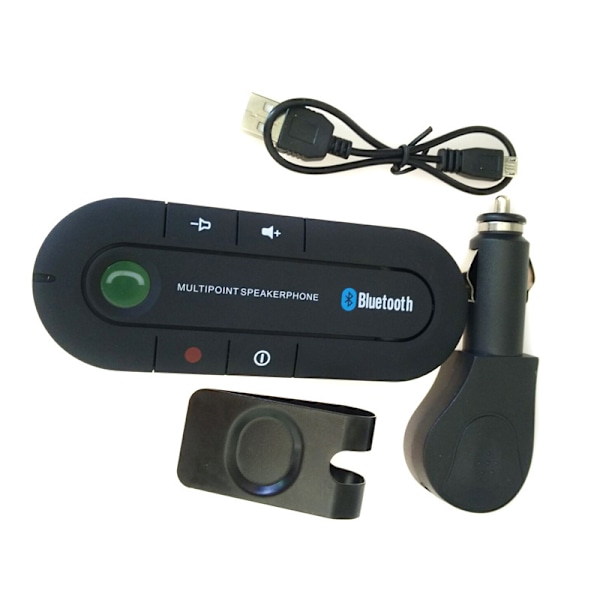Smart Handsfree Bilkit, Dubbelanslutning Bluetooth Högtalartelefon För Samtidig Parkoppling, Vibrationssensor, Och Praktisk Ettklicksvar