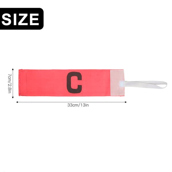 Fodboldanførerbind, justerbart C-formet design til sportstræning og holdspil, elastisk beskyttende armbind med høj elasticitet pink