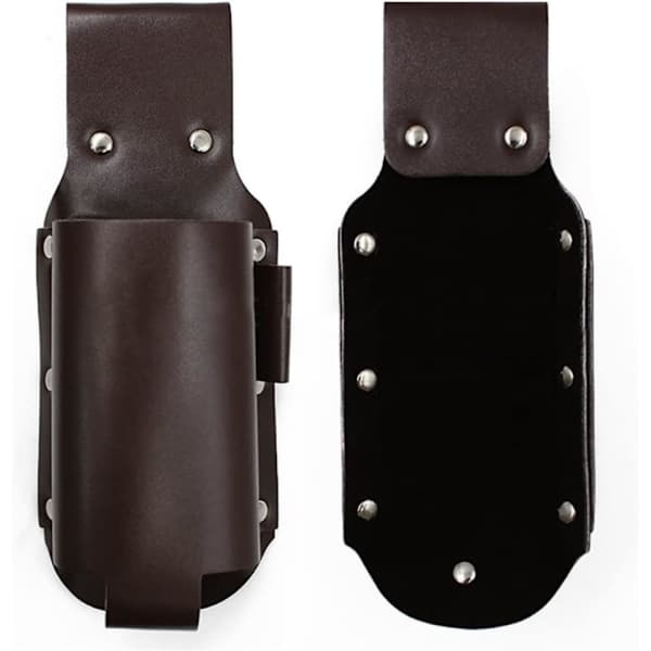 2-pack PU-läder ölholster, ölhållare bälte dryck midjeväska
