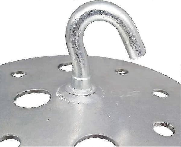 Metall Rund Bas Takkrok 90mm Heavy Duty Kandelaberkrok Montering, 2 Stycken