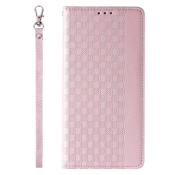iPhone 13 Pro Plånboksfodral Magnet Strap - Rosa