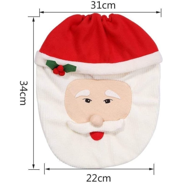 Santa Claus mönster toalett Juldekoration till jul
