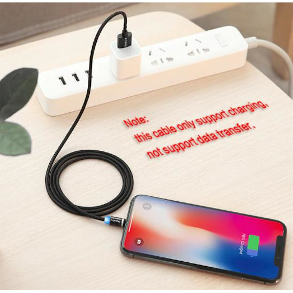 1m Magnetkabel för USB-C Snabb Laddning röd Red