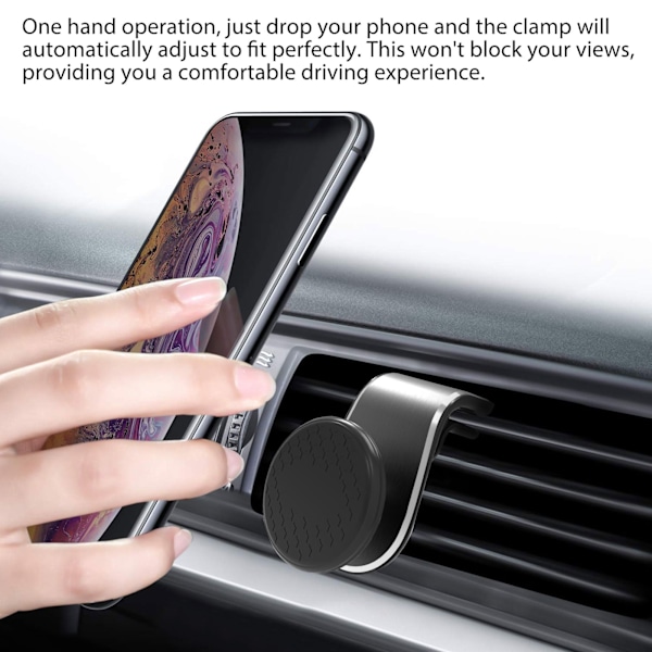 Innovativ Magnetisk Telefonhållare, Säkert Grepp med Stark Magnet Mobiltelefonhållare för Bilventil, 360 Graders Rotation Universell Kompatibilitet