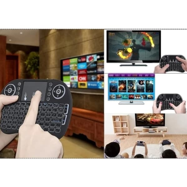 Mini Bluetooth-tangentbord (handhållet tangentbord), bakgrundsbelyst minitangentbord