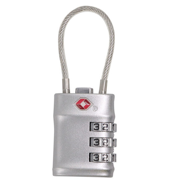 [2-pack] TSA Bagagelås, 3-siffriga säkerhetslås, kombination