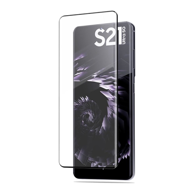 Samsung Galaxy S21 Ultra - AMORUS Heltäckande Skärmskydd I Härdat Glas