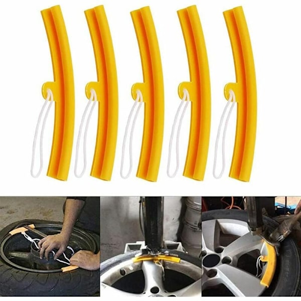 Gummihjul Fälgkantsskydd, Stark Elasticitet Och Bred Användning Gör Detta Set Perfekt För Motorcykel- Och Bildäcksbyten, Erbjuder