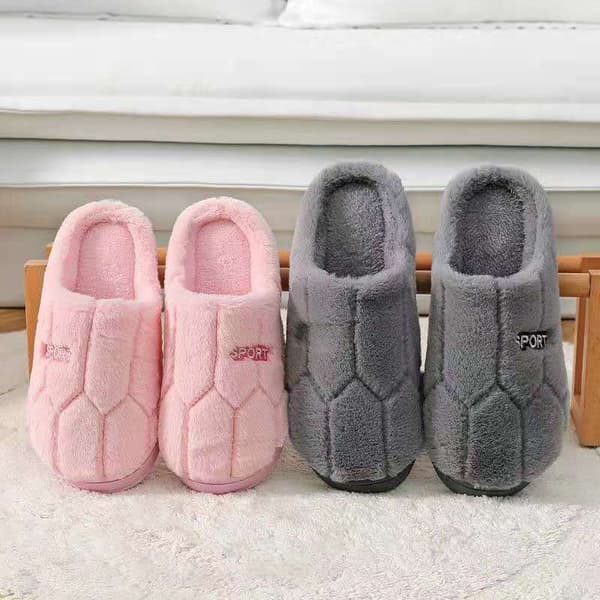 Hustofflor Unisex Design Varma Memory Foam Plyschfoder Inomhustofflor med Halkfri Tjock Botten för Höst Vinter, Mjuka och Bekväma Anti coffee 38-39