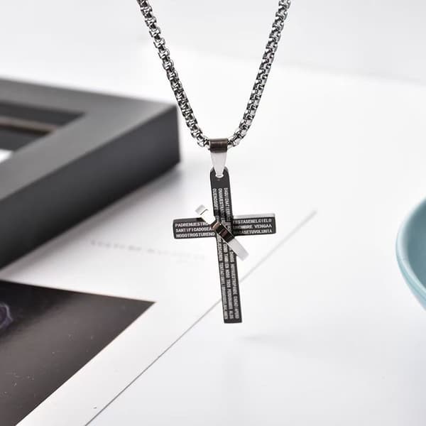 Korsring Halsband Herr Mode Enkel Mångsidig Trampody Titan