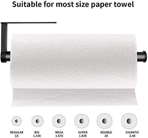 Paper Towel Holder, Kitchen Paper Roll Holder, Under Cabinet Kitc