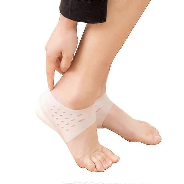 Usynlige Gel Hælpuder til Højdeforøgelse Fodmassage Ortopædisk Svangstøtte 2cm
