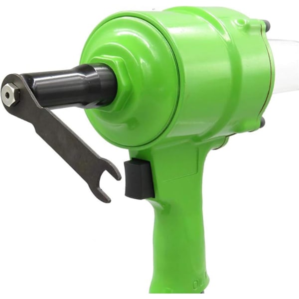 Professionell luft-/hydraulisk nitpistol, högeffektiv självansugande design, maximerar hävstångseffekten för djupare nitningsuppgifter, ergonomiskt grepp säkerställer