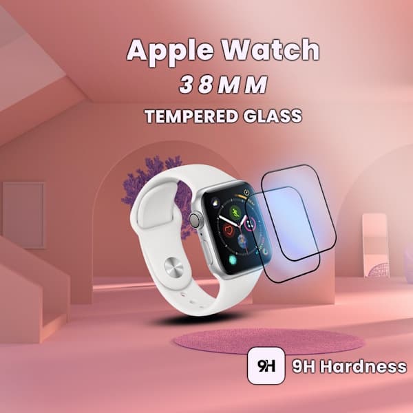 Apple Watch 38mm, 2-pack, 3D skärmskydd, premiumkvalitet