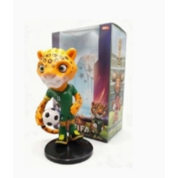 FIFA World Cup 20 cm Jaguar Maskot Skrivebordsfigur Trofæ A