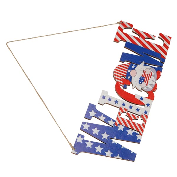 Amerikansk Patriotisk Skylt för 4 Juli, Rustik Väggskylt med Hållbar Struktur & Vattentät Design, Perfekt för Sovrum Vardagsrum Kontor