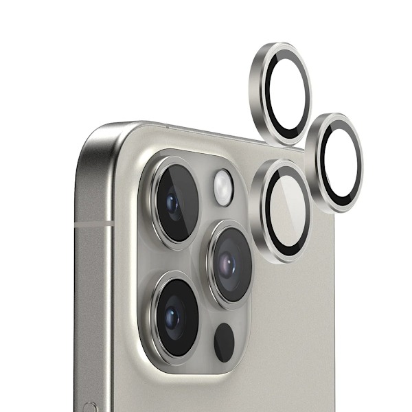 iPhone 16 Pro/16 Pro Max Lins Kameraskydd - Titangrå grå