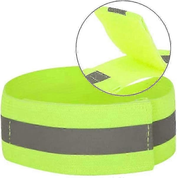 8 stk. Reflekterende armbånd med høj synlighed, ankelbånd, håndledsbånd