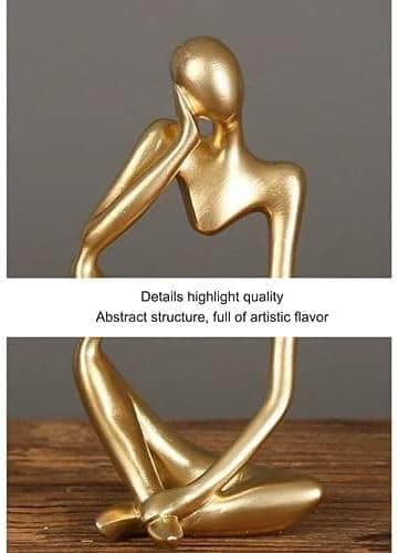 Tenkerstatuen, Abstrakt Skulpturstatue i Resin, Moderne
