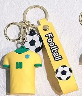 Nøglering Fodboldtrøje VM-pynt Lille Gave Yellow