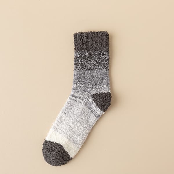 5 par korallfleece-sokker for menn