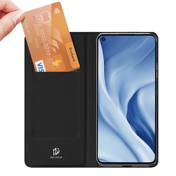 Xiaomi Mi 11 Lite - DUX DUCIS Skin Pro Fodral - Svart Svart