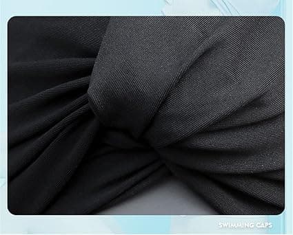 1 st kvinnors veckad lång hårsvängningsmössa - Kvinnors elastiska simning