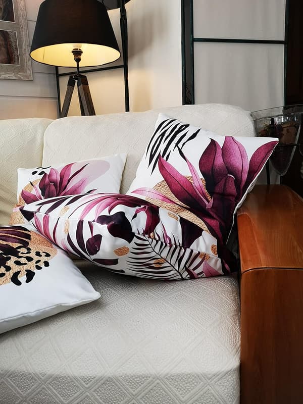 Pudebetræk 45x45 Violet Collection Dekorativt Pudebetræk til