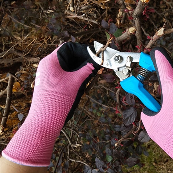 2 par barnens trädgårdshandskar, halkfria handskar för