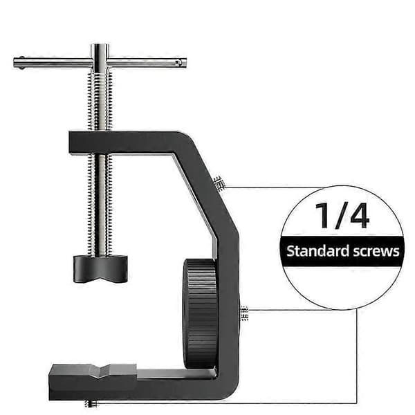 Universell 1/4 Multi Angle Justerbar Bordskärm Skrivbords Partition Installationsadapter Fäste Fixer C-Formad Klämma