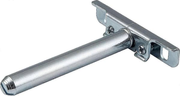 10 st Hyllstöd dolda för väggmontering | STÖD | Längd: 100mm | Förzinkad metall | med platta