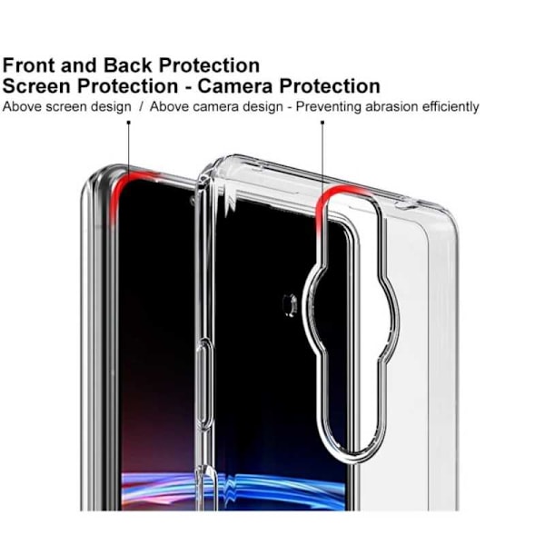 Xperia Pro-I Stöttåligt Genomskinligt Skal Simple Transparent