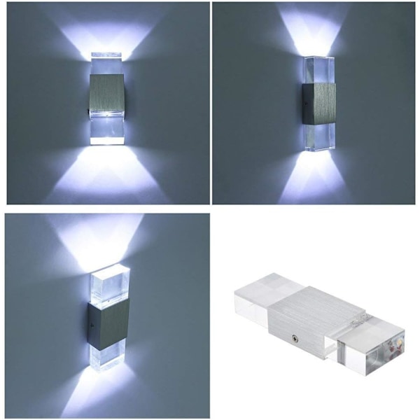 Vägglampa i bondgårdsstil, valnötsfinish ger rustik charm, enkel installation säkerställer problemfri montering, kvalitet i aluminium och akryl för hållbarhet