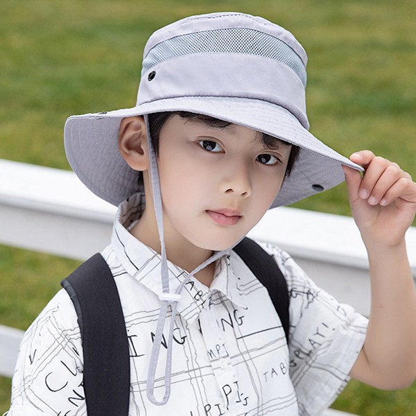 2 delar Solhatt för barn Vikbar hatt med bred cap UV-skyddsmössa