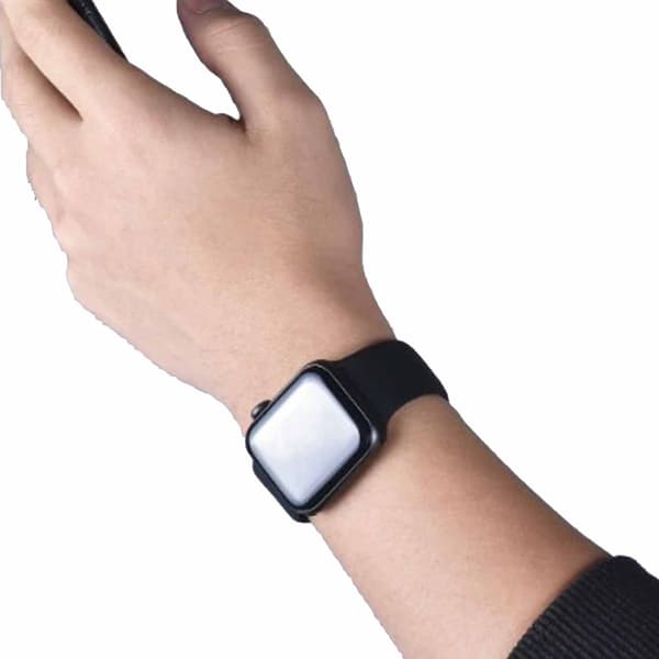 Silikone armbånd, Sort