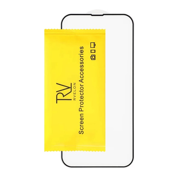 Skärmskydd iPhone 13 Pro Max/14 Plus - 3D Härdat Glas Svart Svart