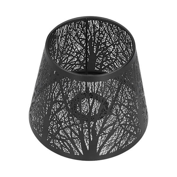 Lampskärm i smidesjärn, ihålig trädskuggdesign för varm belysning, universell lampskärm lämplig för moderna stilar och