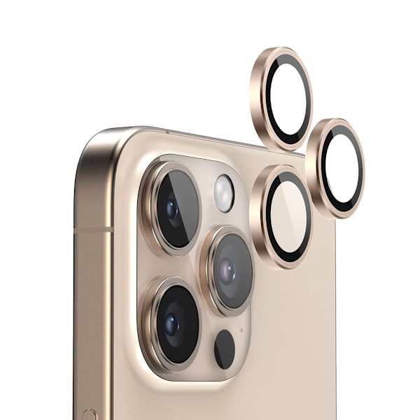 iPhone 16 Pro/16 Pro Max Linse Kamerabeskyttelse - Gullbrun