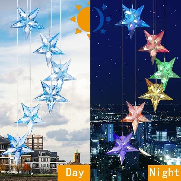 Färgskiftande Spiral Solcellsdriven LED-klocka Trädgård Romantisk Ute