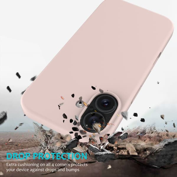 Silikondeksel iPhone 16 Plus Rosa