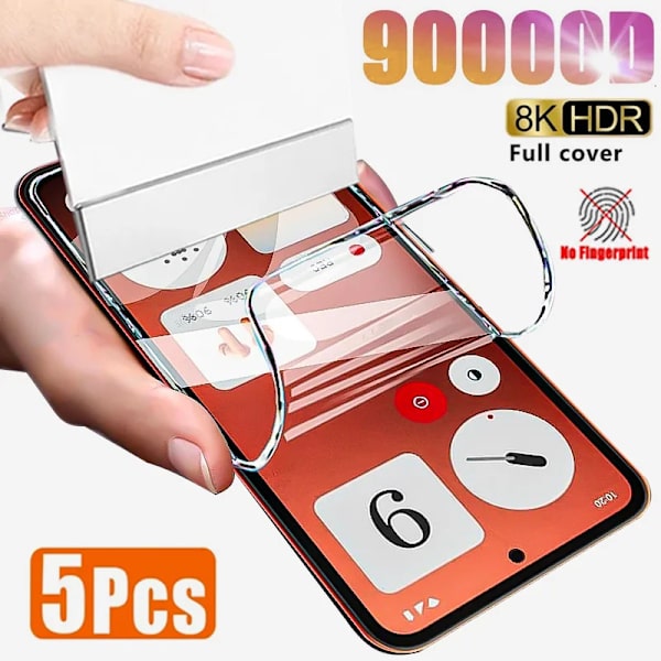 5 ST HD Hydrogel Film För Nothing CMF Phone 1 2 2A Fulltäckande Skärmskydd För Nothing Phone 2A 2 1 Anti-Fall Mjuk Film For Nothing Phone 2a 5PCS For Nothing Phone 2a 5PCS