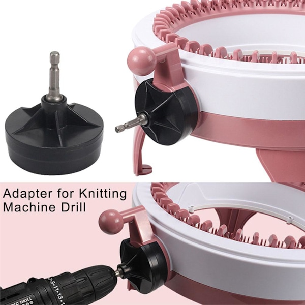 för Addi Express Stickmaskin Adapter, Hex Bit Power Screwdr black onesize