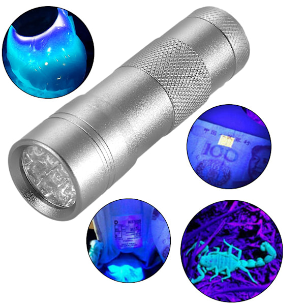Ultraviolett Ficklampa För Fluorescerande Mineraler, Högkvalitativt Material Robust Och Hållbart Premium UV LED-ljuskälla, Hög Ljusstyrka Låg Effekt