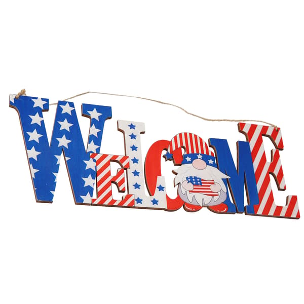 Amerikansk Patriotisk Skylt för 4 Juli, Rustik Väggskylt med Hållbar Struktur & Vattentät Design, Perfekt för Sovrum Vardagsrum Kontor