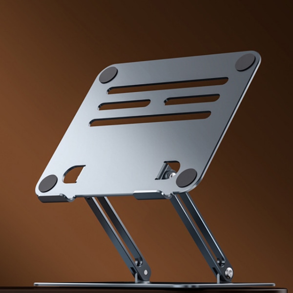 Bärbart datorställ med hopfällbart laptopstativ, justerbar höjd i aluminiumlegering och ergonomisk design för 10-17\" laptops