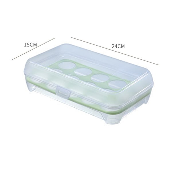 Äggskena Ägghållare för kylskåp Äggförvaringsbox Multifunktionell