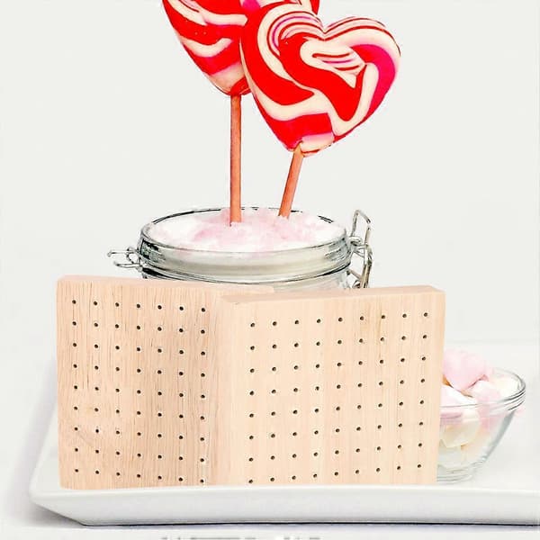 Husstand Slikkepindholder Skrivebord Slikkepindbase Delikat Cake Pops Holder Display Tilbehør