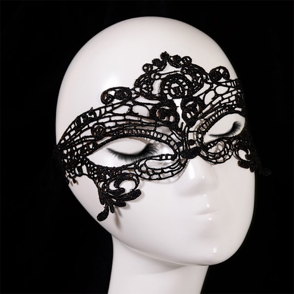 Lace Mask svart Party